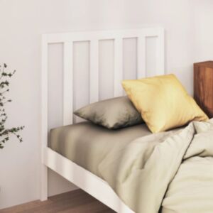 Pood24 voodipeats, valge, 106 x 4 x 100 cm, männipuit