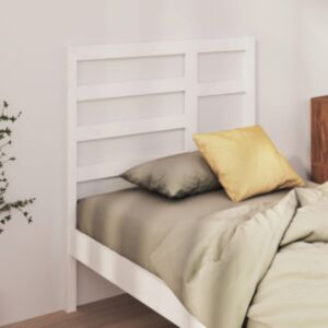 Изголовье Pood24, белое 106x4x104 см, сосна
