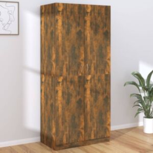Pood24 riidekapp, suitsutatud tamm, 90 x 52 x 200 cm, tehispuit