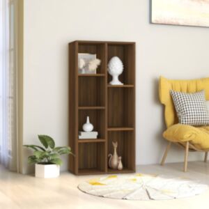 Книжный шкаф Pood24, коричневый дуб, 50 x 25 x 106 см