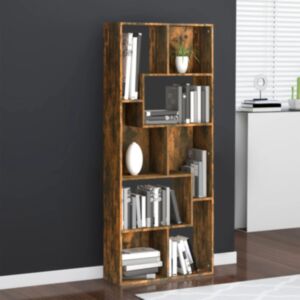 Книжный шкаф Pood24, копченый дуб, 67 x 24 x 161 см, искусственное дерево