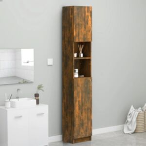 Pood24 vannitoakapp, suitsutatud tamm, 32 x 25,5 x 190 cm, tehispuit