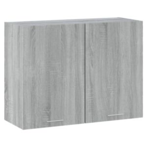 Pood24 seinakapp, hall Sonoma tamm, 80 x 31 x 60 cm, tehispuit