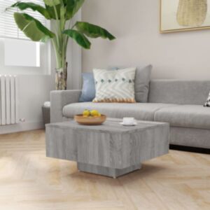Pood24 kohvilaud, hall Sonoma tamm, 60x60x31,5 cm, tehispuit