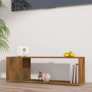 Тумба под ТВ Pood24, копченый дуб, 100 x 24 x 32 см, искусственное дерево