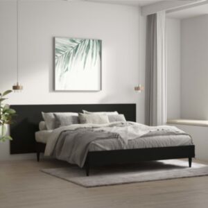 Pood24 seinale kinnitatav voodipeats, must, 240x1,5x80 cm, tehispuit
