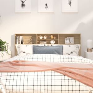 Pood24 тумба изголовье дуб Сонома 180x19x103,5 см