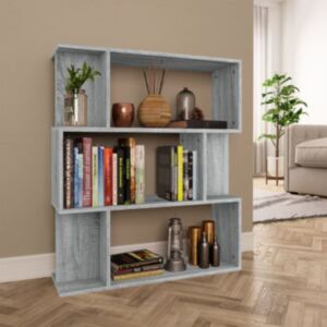 Pood24 raamatukapp, hall Sonoma tamm, 80 x 24 x 96 cm, tehispuit