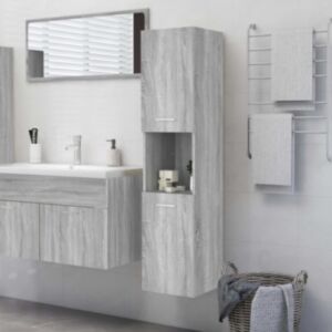 Pood24 vannitoakapp, hall Sonoma tamm, 30x30x130 cm, tehispuit