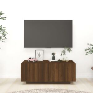 Pood24 Тумба под ТВ, коричневый дуб, 100x35x40 см, искусственное дерево