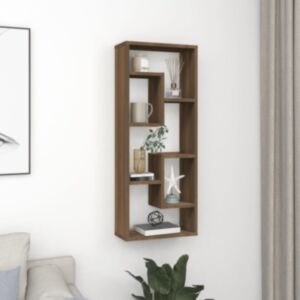 Pood24 seinariiul, pruun tamm, 36 x 16 x 90 cm, tehispuit