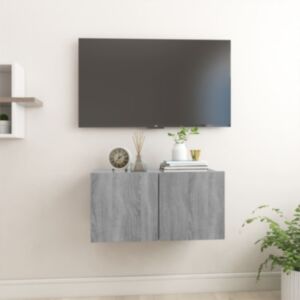 Pood24 навесной шкаф для ТВ, дуб сонома серый, 60 x 30 x 30 см, искусственное дерево