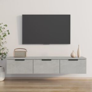 Pood24 навесной шкаф, серый бетон, 102x30x20 см, искусственное дерево
