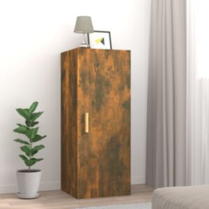 Pood24 seinakapp, suitsutatud tamm, 34,5 x 34 x 90 cm, tehispuit