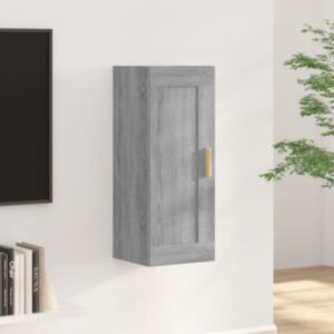 Pood24 seinakapp, hall Sonoma tamm, 35x34x90 cm, tehispuit