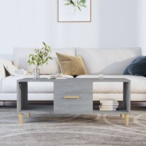 Pood24 kohvilaud, hall Sonoma tamm, 102x50x40 cm, tehispuit