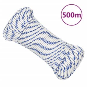 Лодочный канат Pood24, белый, 4 мм, 500 м, полипропилен