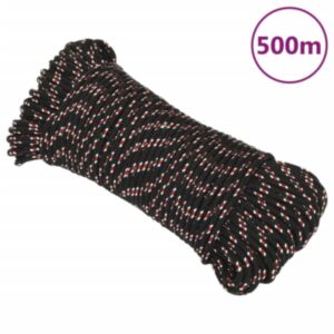 Pood24 paadiköis, must, 3 mm, 500 m, polüpropüleen