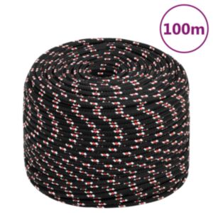 Pood24 paadiköis, must, 10 mm, 100 m, polüpropüleen