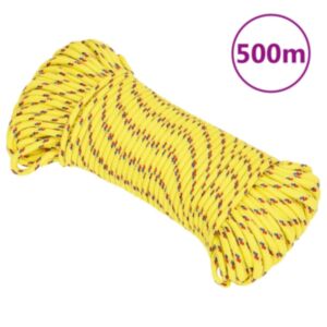 Лодочный канат Pood24, желтый, 3 мм, 500 м, полипропилен