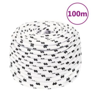 Pood24 töököis, valge, 10 mm, 100 m, polüester