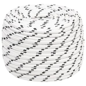 Pood24 punutud paadiköis, valge, 14 mm x 25 m polüester