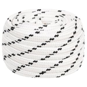 Pood24 punutud paadiköis, valge, 18 mm x 25 m polüester