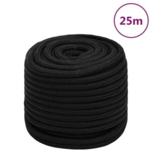 Pood24 töököis, must, 16 mm, 25 m, polüester