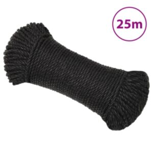 Pood24 töököis, must, 3 mm 25 m, polüpropüleen