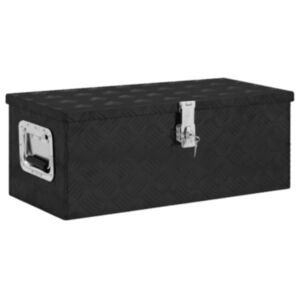 Pood24 hoiukast, must, 70 x 31 x 27 cm, alumiinium