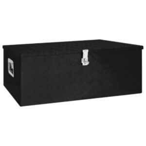 Pood24 hoiukast, must, 100 x 55 x 37 cm, alumiinium