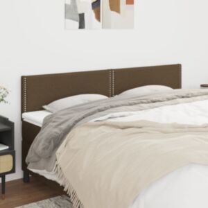 Pood24 voodipeatsid 2 tk, tumepruun, 100x5x78/88 cm, kangas