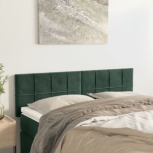 Pood24 voodipeatsid 2 tk, tumeroheline, 72x5x78/88 cm, samet