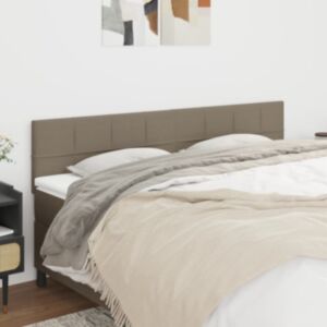 Pood24 voodipeatsid 2 tk, pruunikashall, 80x5x78/88 cm, kangas