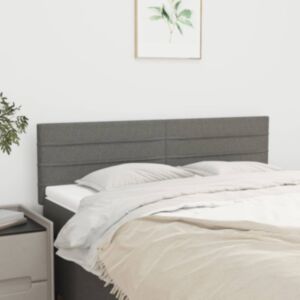 Pood24 voodipeatsid 2 tk, tumehall, 72x5x78/88 cm, kangas