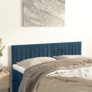Pood24 voodipeatsid 2 tk, tumesinine, 72x5x78/88 cm, samet
