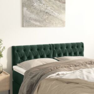 Pood24 voodipeatsid 2 tk, tumeroheline, 72x7x78/88 cm, samet