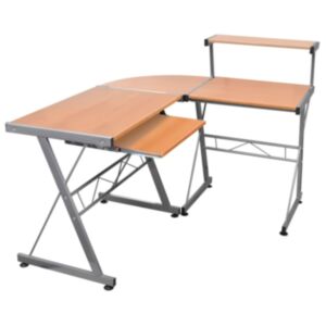 Pood24 nurga arvutilaud, pruun, 132 x 112 x 99 cm, tehispuit