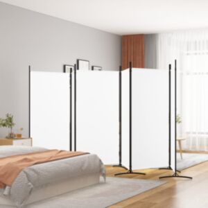 Pood24 6 paneeliga sirm, valge, 520x180 cm, kangas