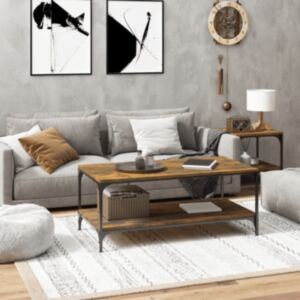 Pood24 kohvilaud, suitsutatud tamm, 100 x 50 x 40 cm, tehispuit