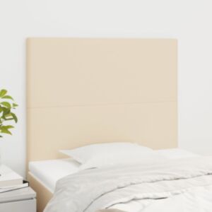 Pood24 voodipeatsid 2 tk, kreemjas, 90x5x78/88 cm, kangas