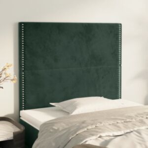 Pood24 voodipeatsid 2 tk, tumeroheline, 90x5x78/88 cm, samet