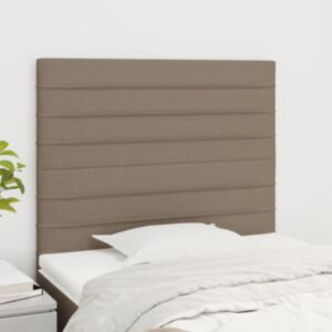 Pood24 voodipeatsid 2 tk, pruunikashall, 90x5x78/88 cm, kangas