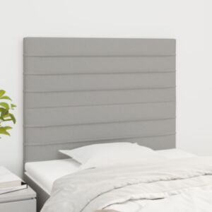 Pood24 voodipeatsid 2 tk, helehall, 100x5x78/88 cm, kangas