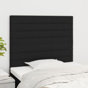 Pood24 voodipeatsid 2 tk, must, 100x5x78/88 cm, kangas