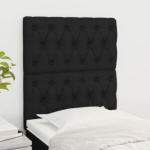 Pood24 voodipeatsid 2 tk, must, 80x7x78/88 cm, kangas