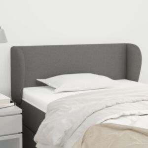Pood24 voodipeats servadega, tumehall, 83x23x78/88 cm, kangas