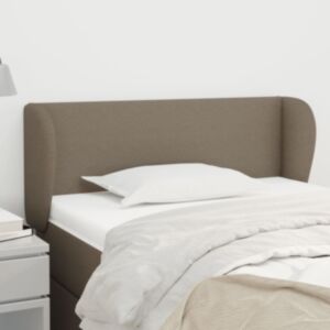 Pood24 voodipeats servadega, pruunikashall, 93 x 23 x 78/88 cm, kangas