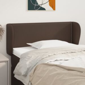 Pood24 voodipeats servadega, pruun, 93x23x78/88 cm, kunstnahk