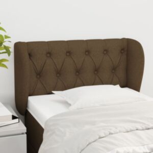 Pood24 voodipeats servadega, tumepruun, 83x23x78/88 cm, kangas